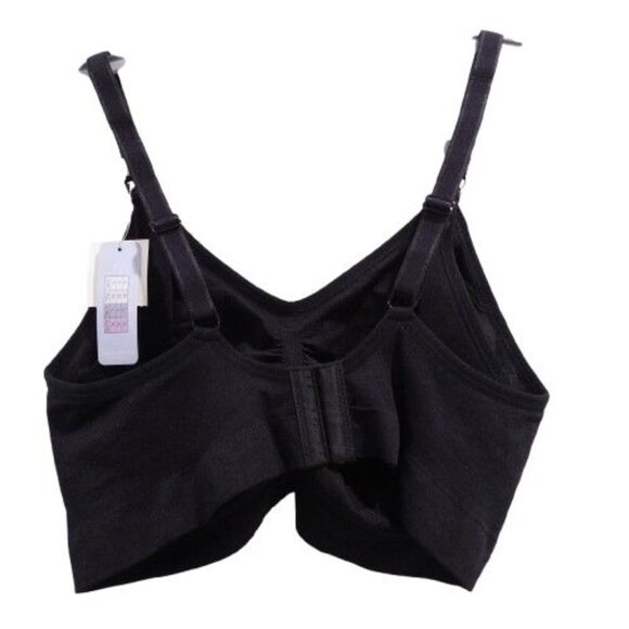 NEW Motherhood Full Busted Seamless Maternity Nursing Bra Black Size L 99162-01 - Picture 2 of 6